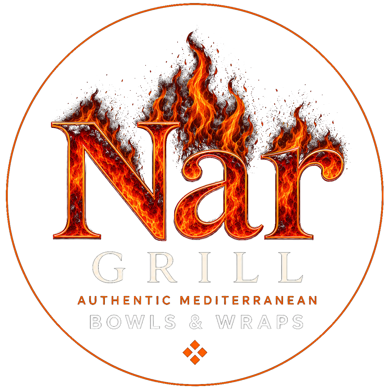 The Nar Grill — Authentic Mediterranean Bowls & Wraps logo seal